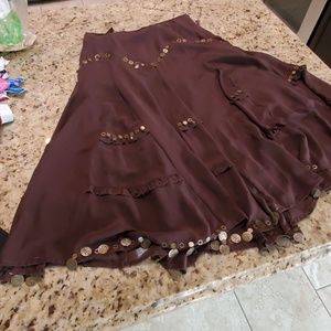 2 beautiful light weight polyester skirts